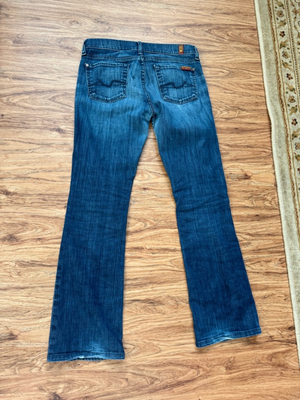 7 For All Mankind Women's Medium/Dark Blue Bootcut Jeans
